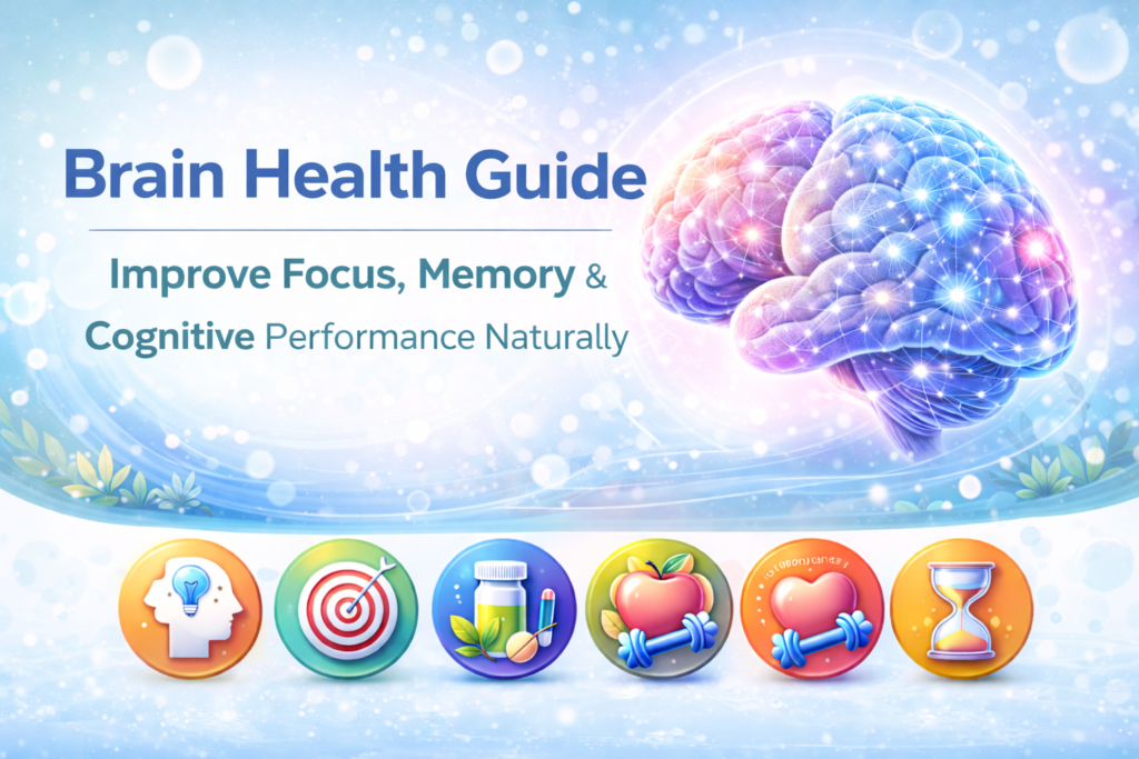 Brain Health Guide featured image showing focus, memory, and cognitive performance support