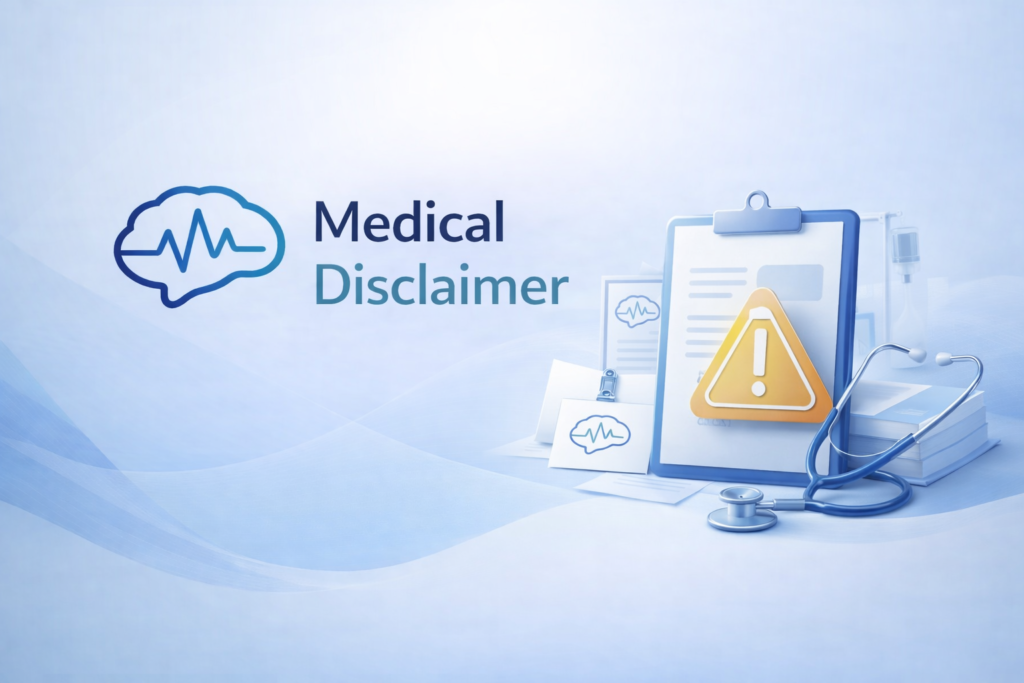 Medical disclaimer page for Cognitive Performance Hub brain health content